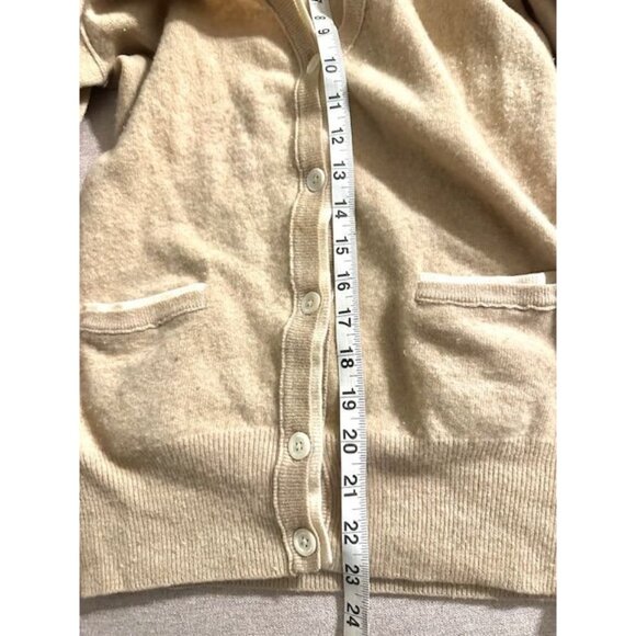 J.Crew Women Wool-Cashmere Button-Up, Flattering V-Neckline Cardigan Sweater XS - Picture 6 of 7